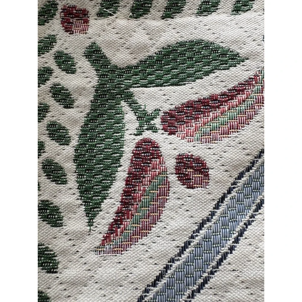 Vintage Country Woven Tapestry Door Hanging Wall Bannerette Good Neighbor